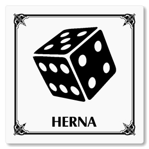 Herna, 118x118mm, bílá, Nebraska